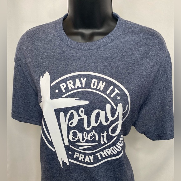 Elle Pray On It, Over It, Through It Short Sleeve Tee - Picture 4 of 9